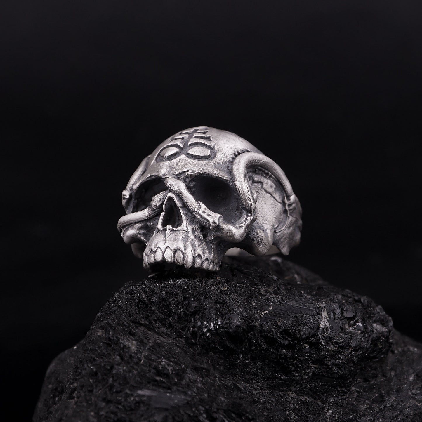 Silver Sigil of Lucifer Ring