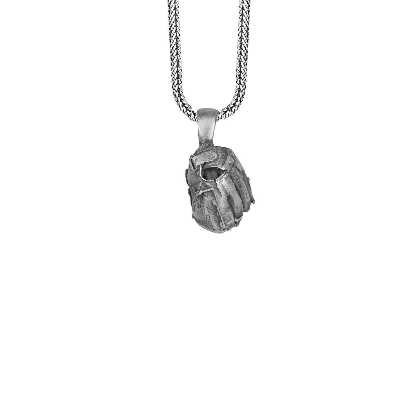 Yankee Baseball Silver Necklace