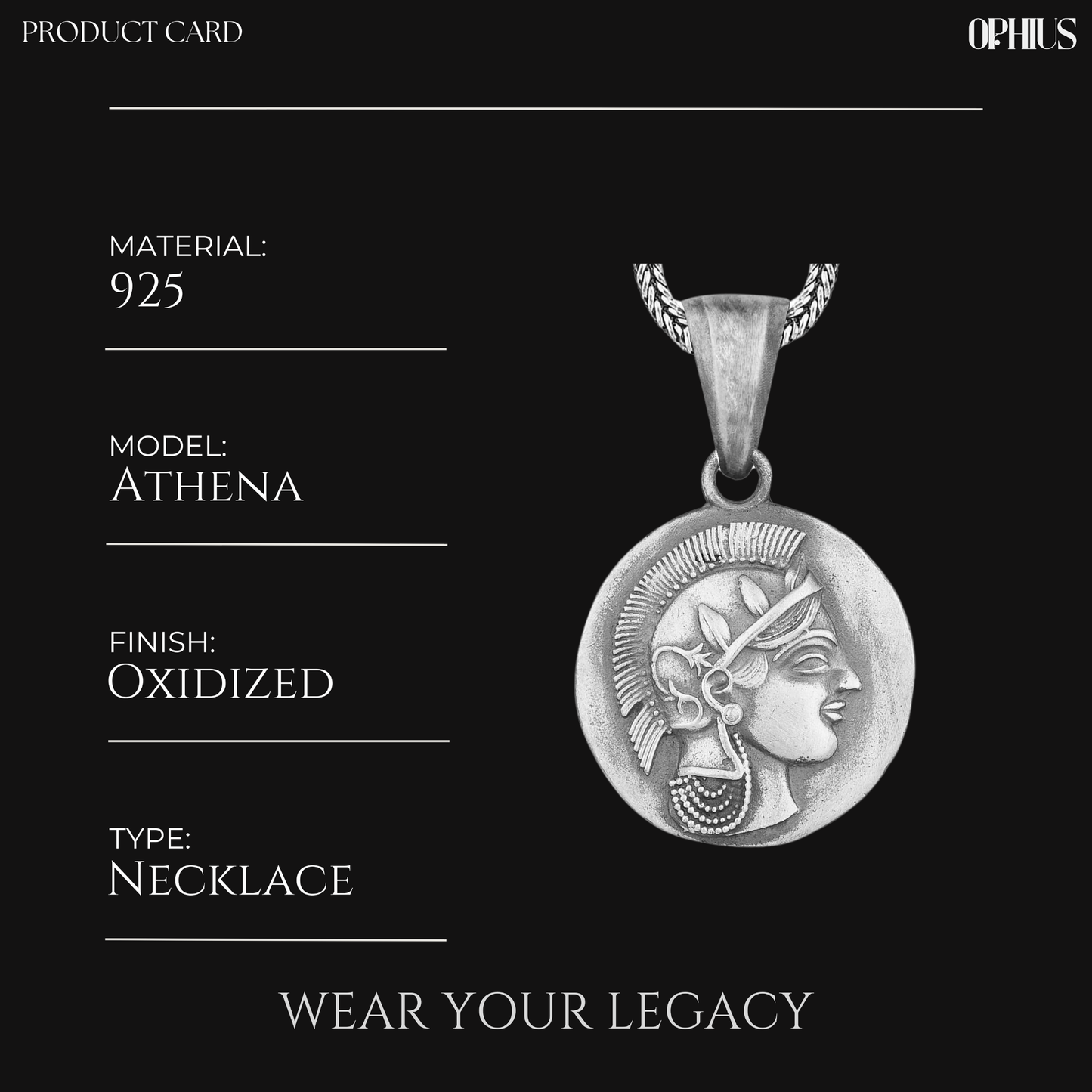 Greek Goddess Athena Necklace