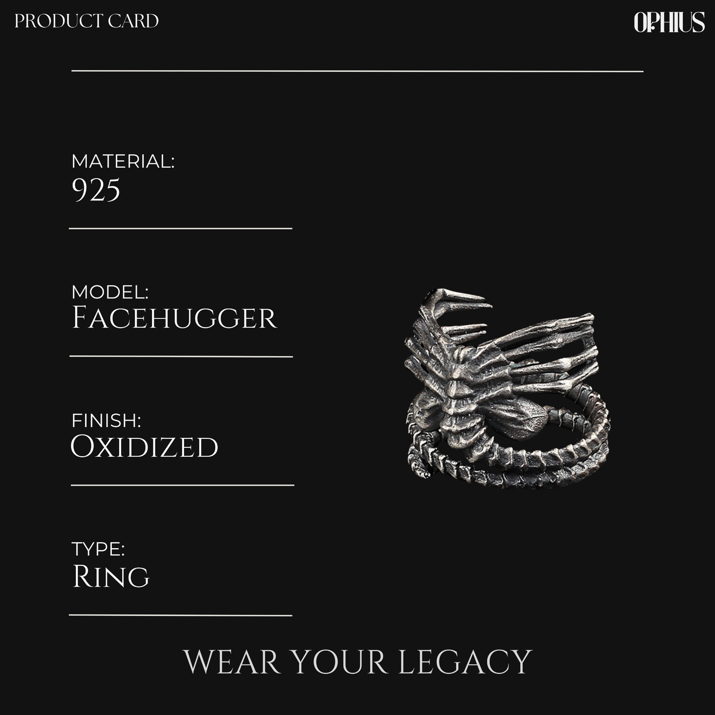 Hugger Giger Alien Rings