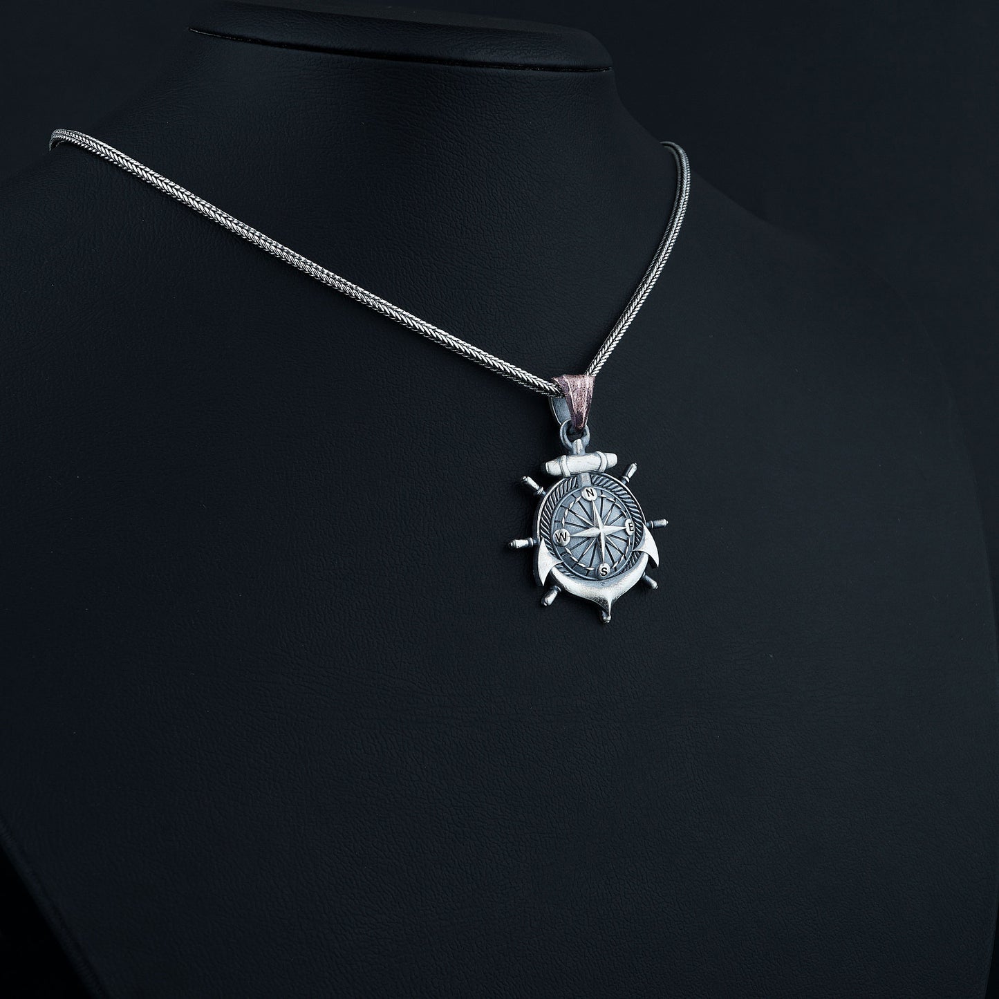 Anchor Compass Necklace