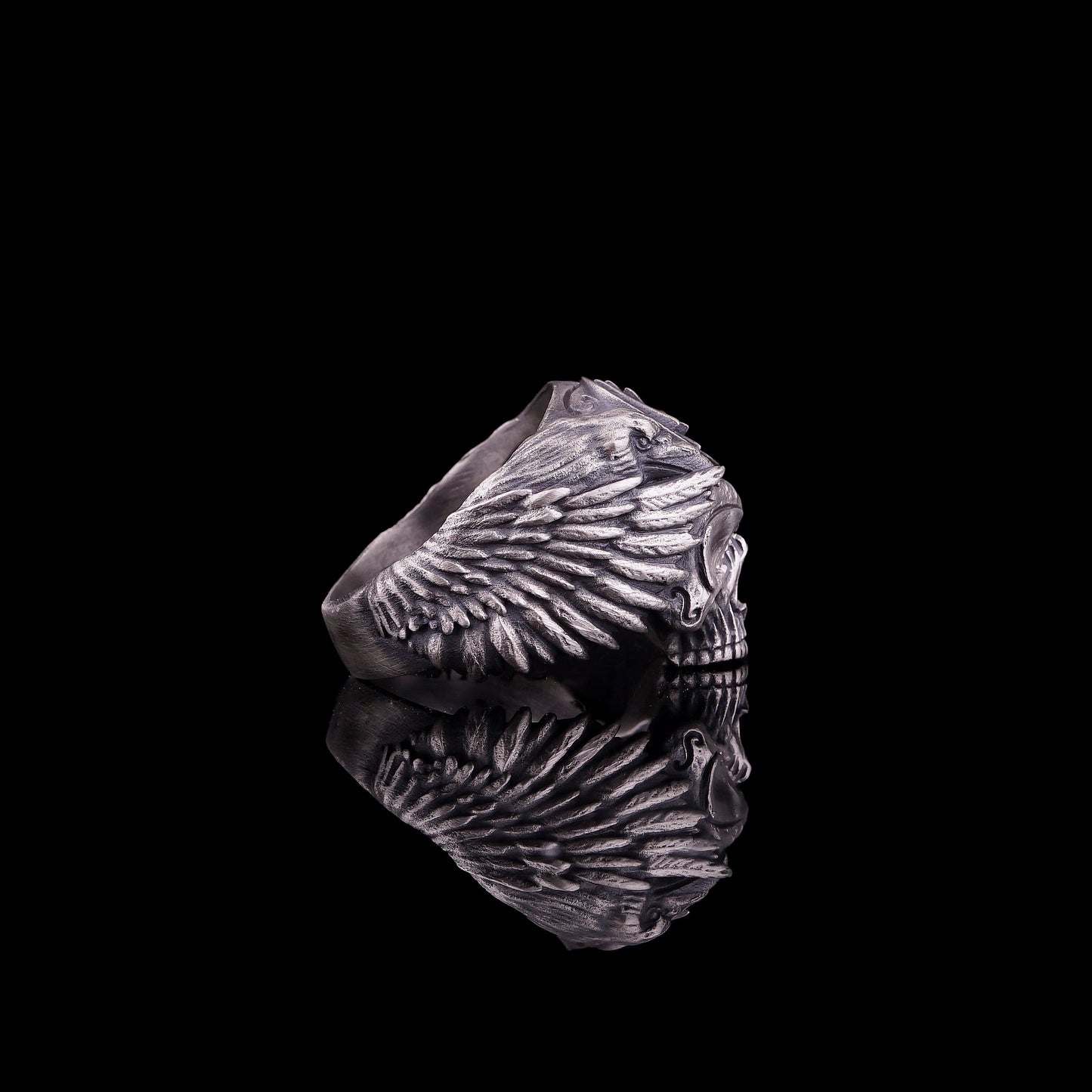 Silver Valknut Signet Ring