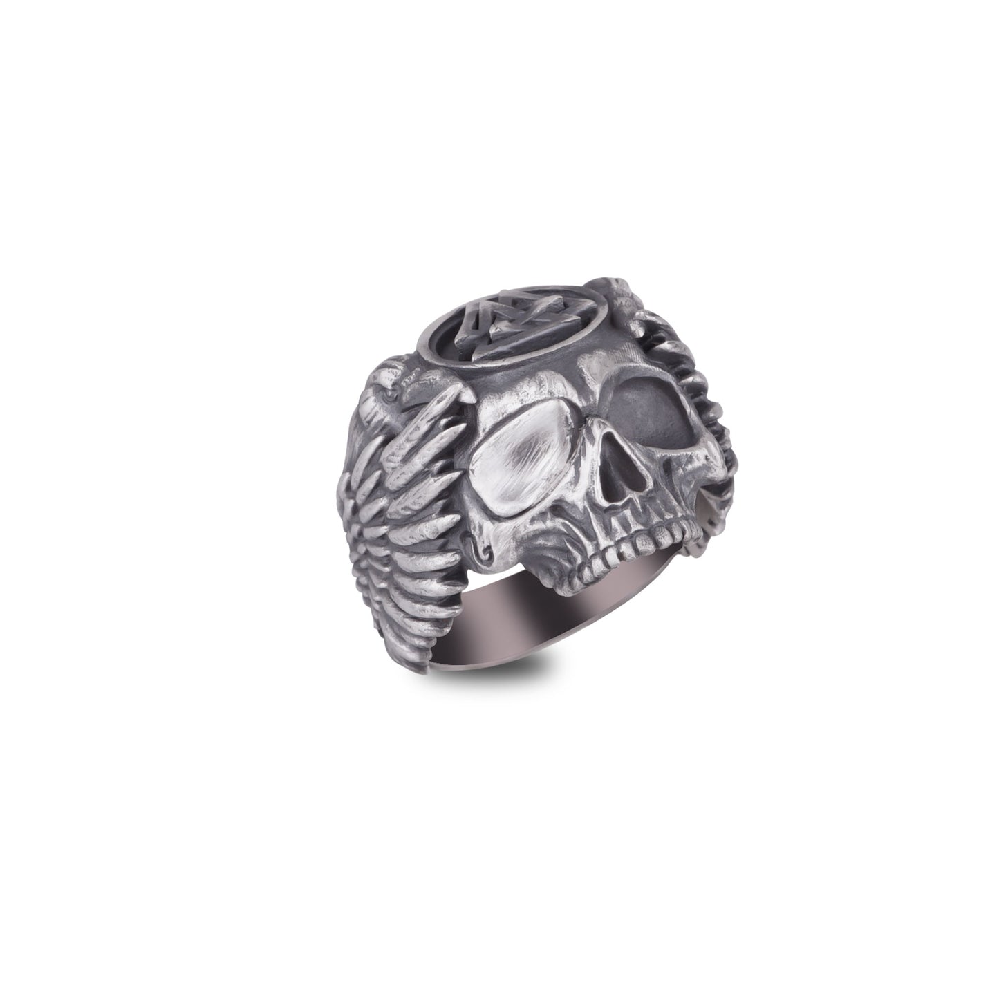 Silver Valknut Signet Ring
