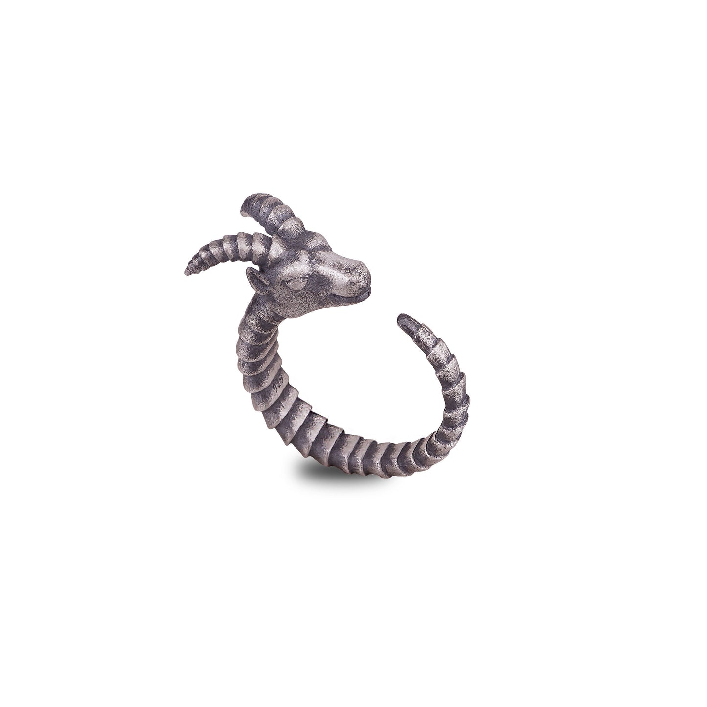 Silver Goat Ring
