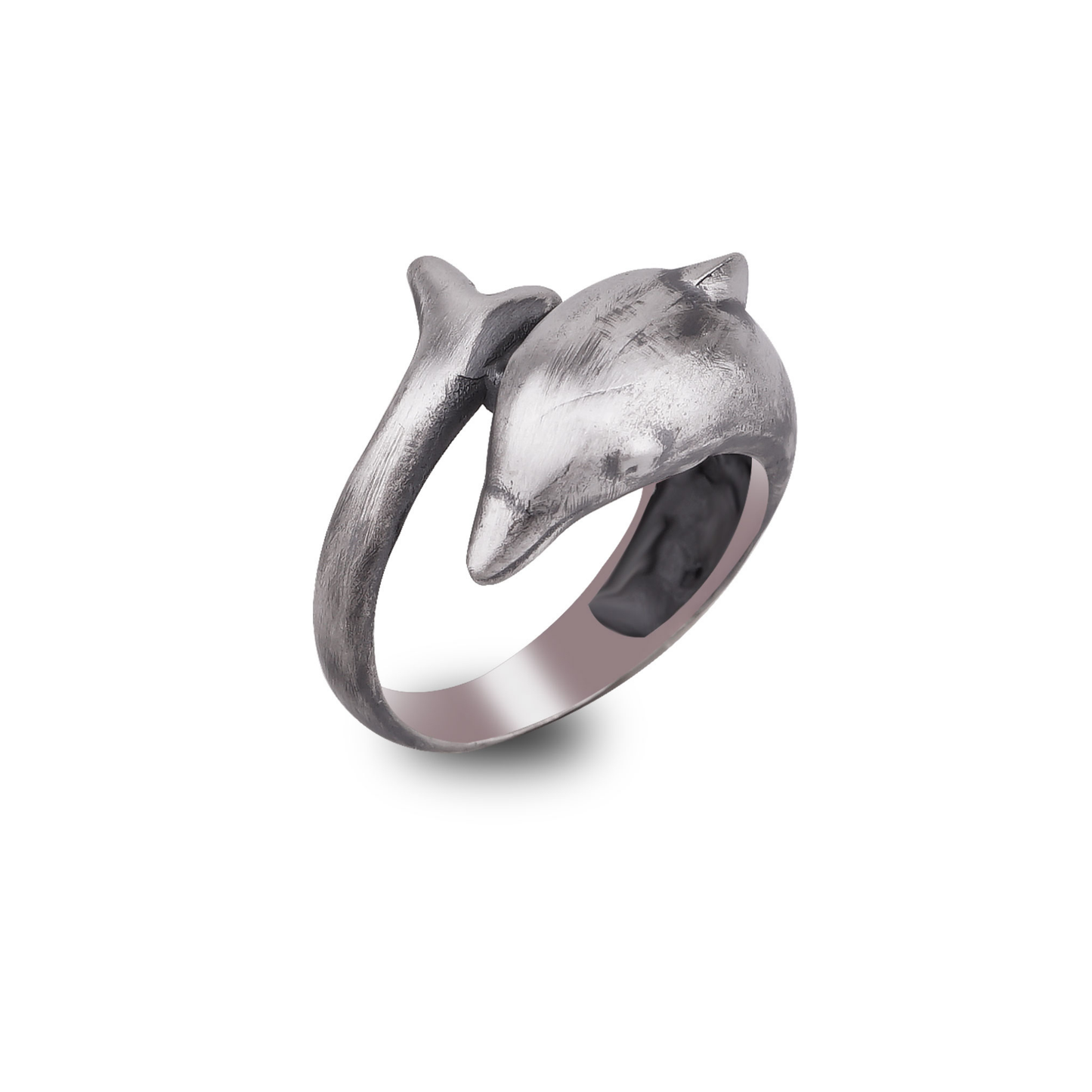 Silver Dolphin Wrap Ring