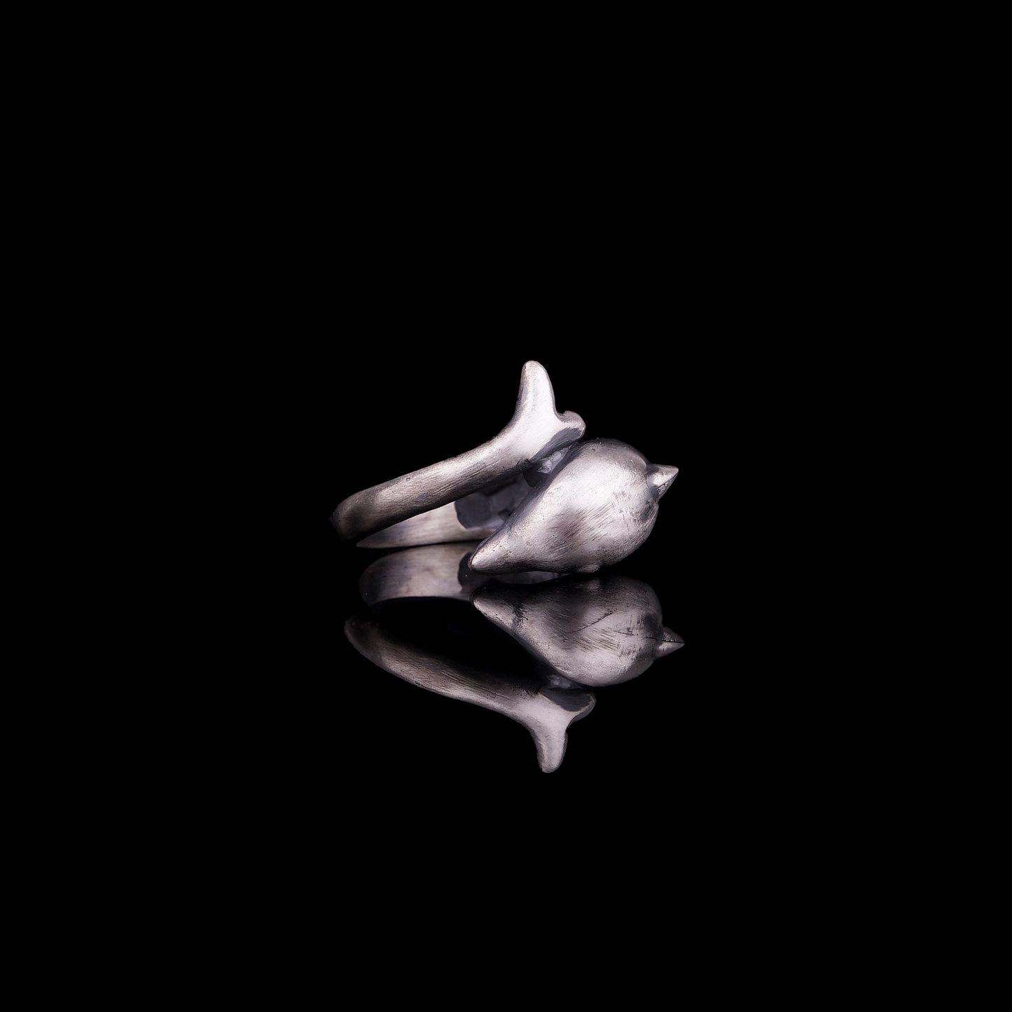 Silver Dolphin Wrap Ring