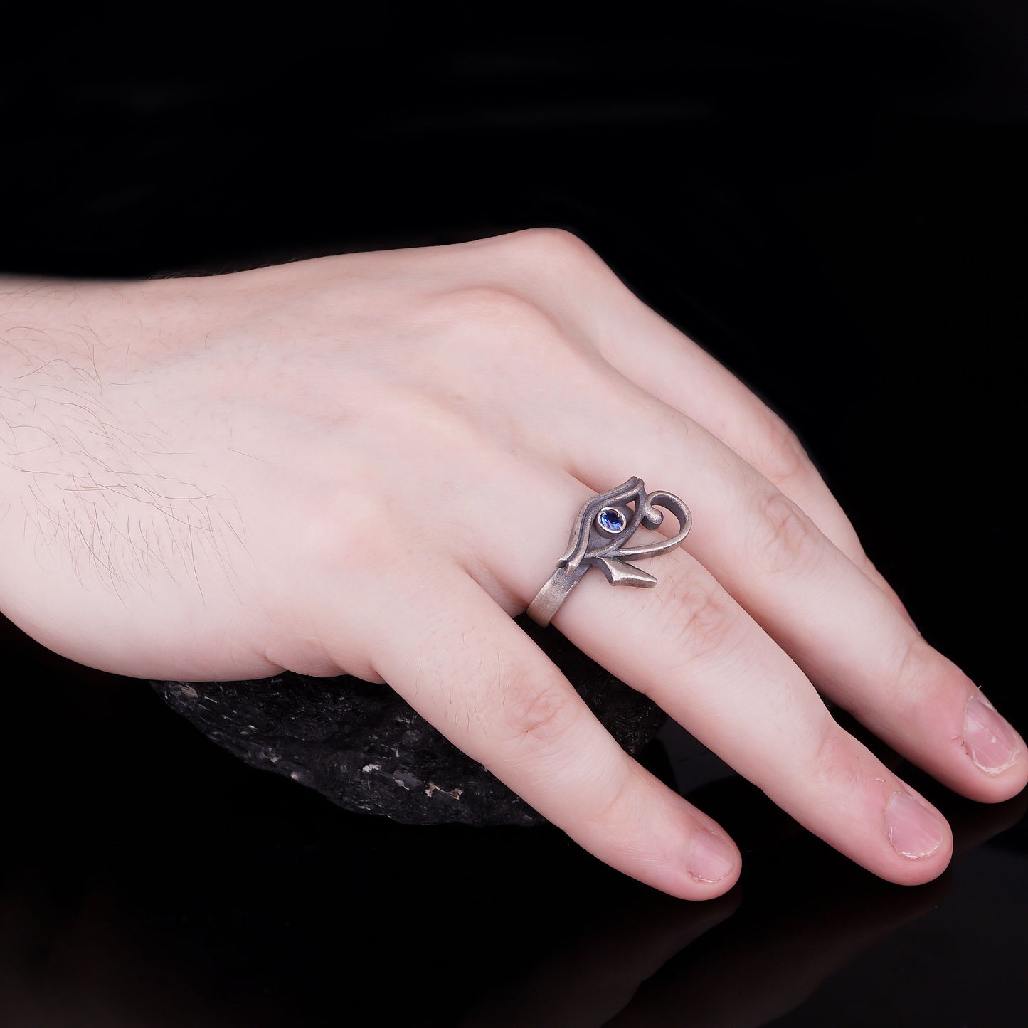Silver Eye of Horus Ring