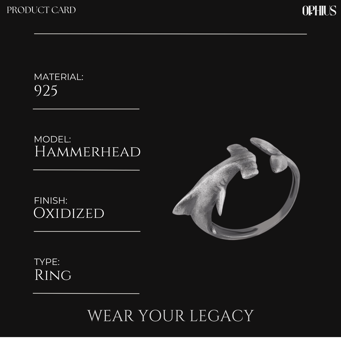 Hammerhead Shark Ring