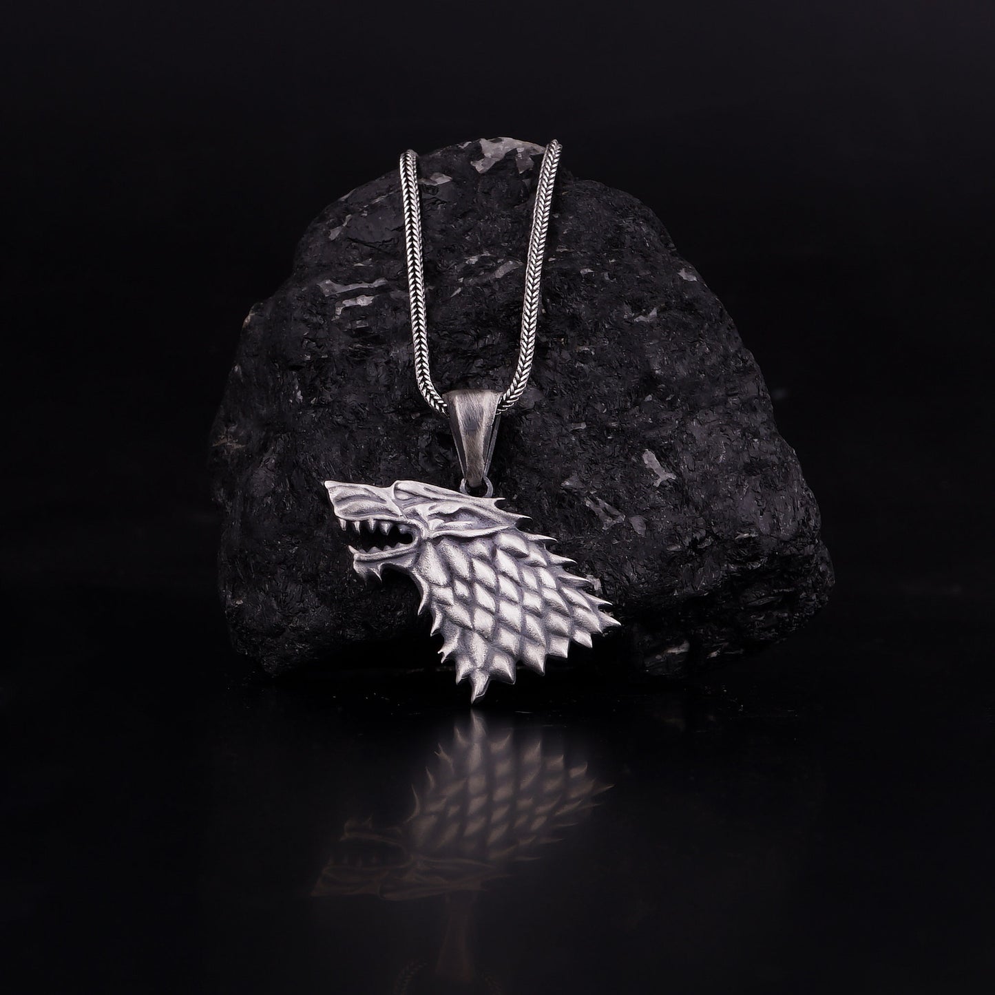 House Stark Direwolf Necklace