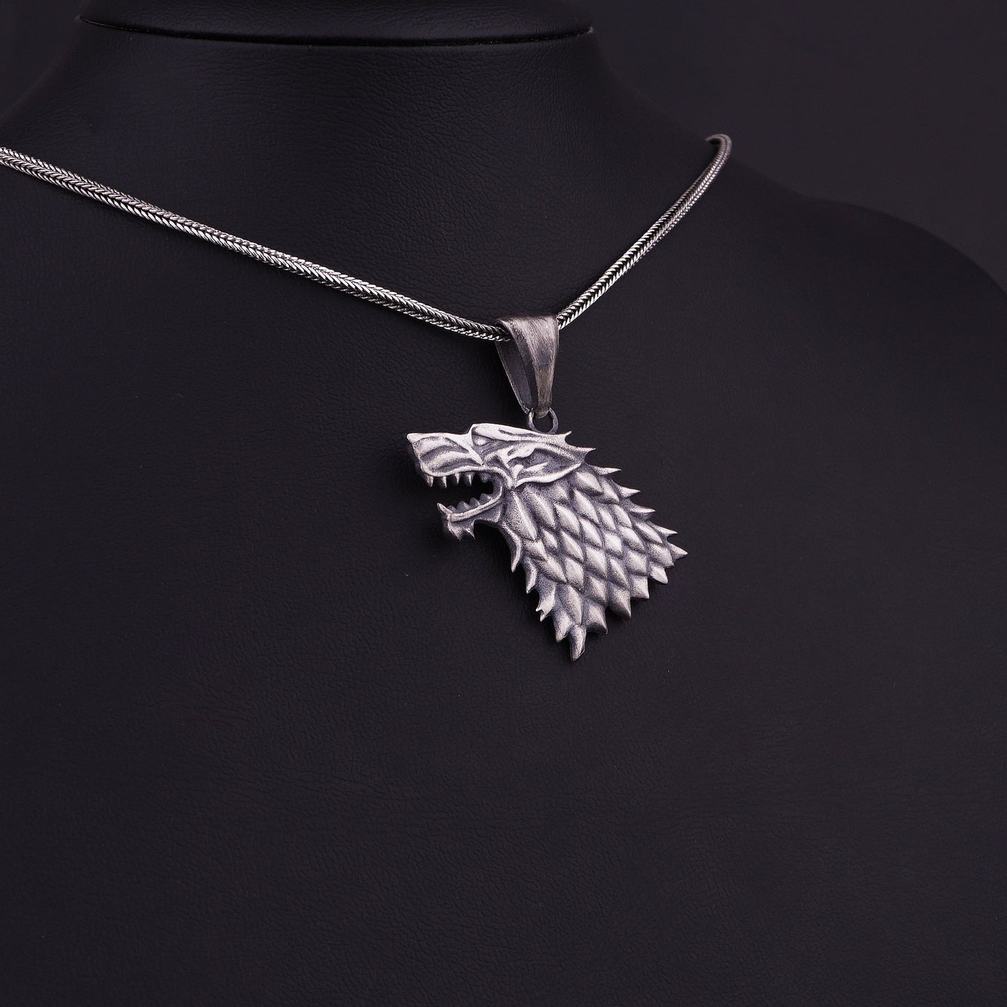 House Stark Direwolf Necklace