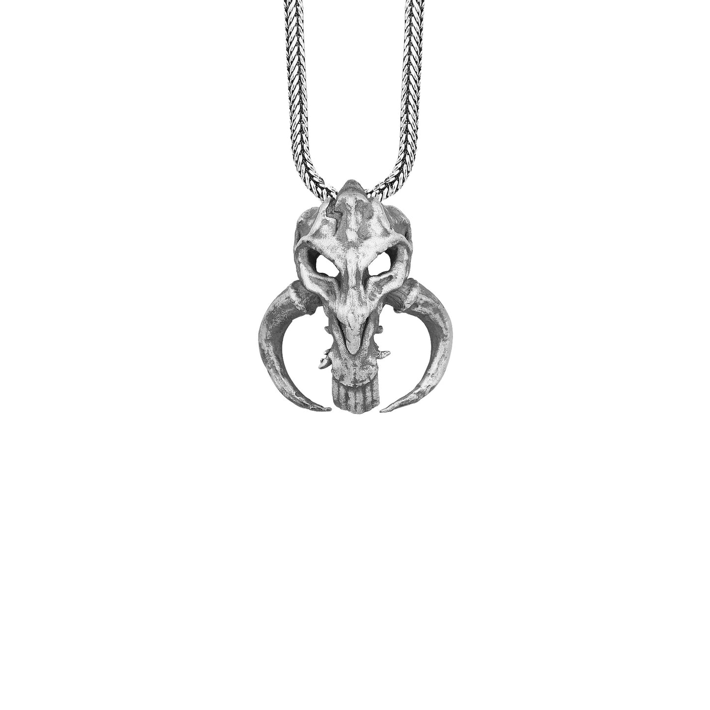 Mandalorian Mythosaur Skull Pendant Necklace