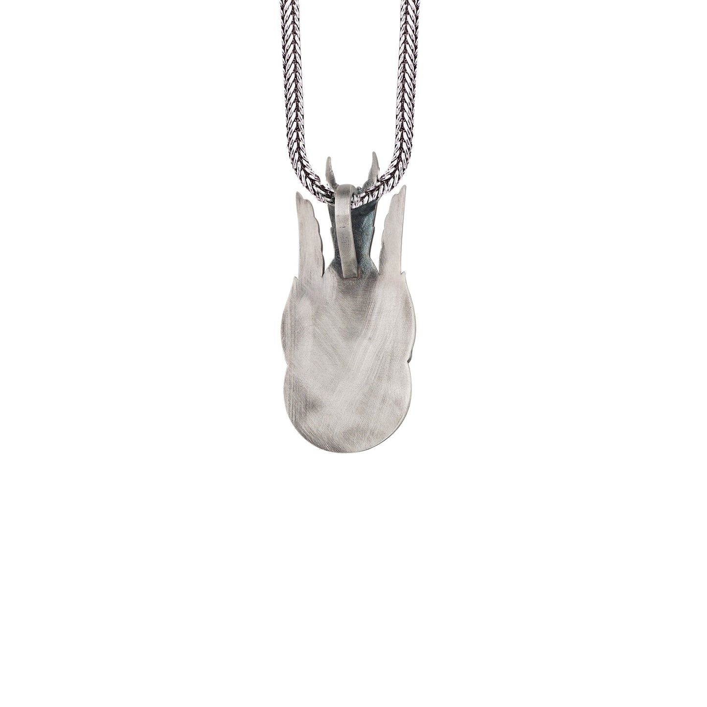 Silver Phoenix Bird Necklace