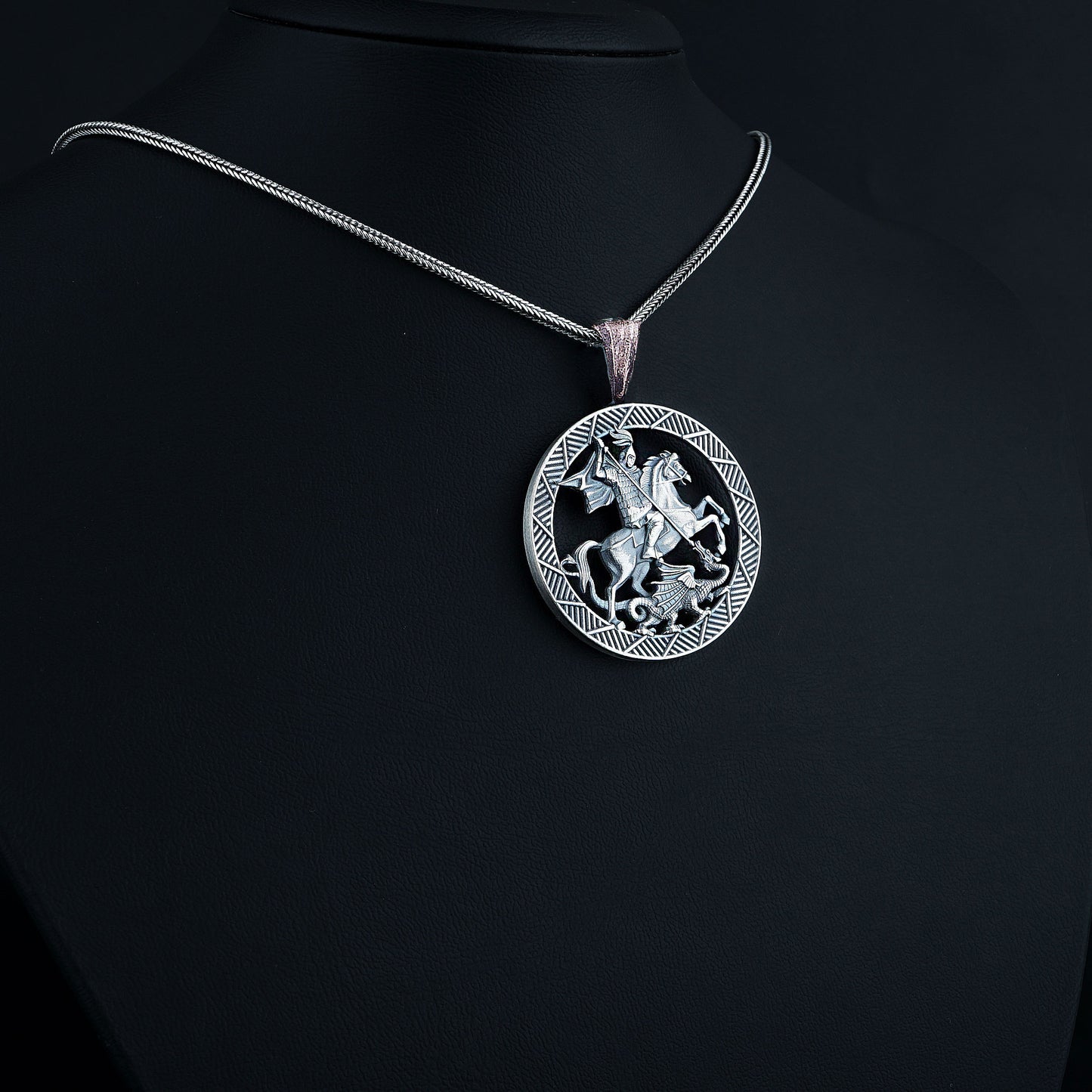 Silver Saint George Madalion