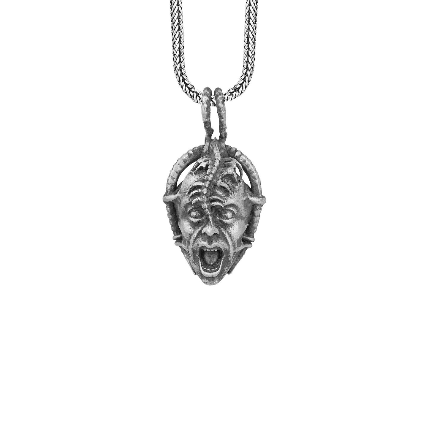 Silver Satanic Necklace