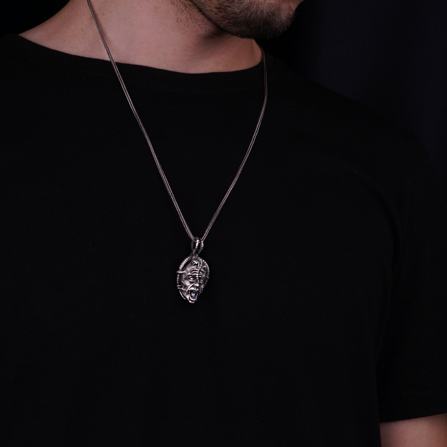 Silver Satanic Necklace