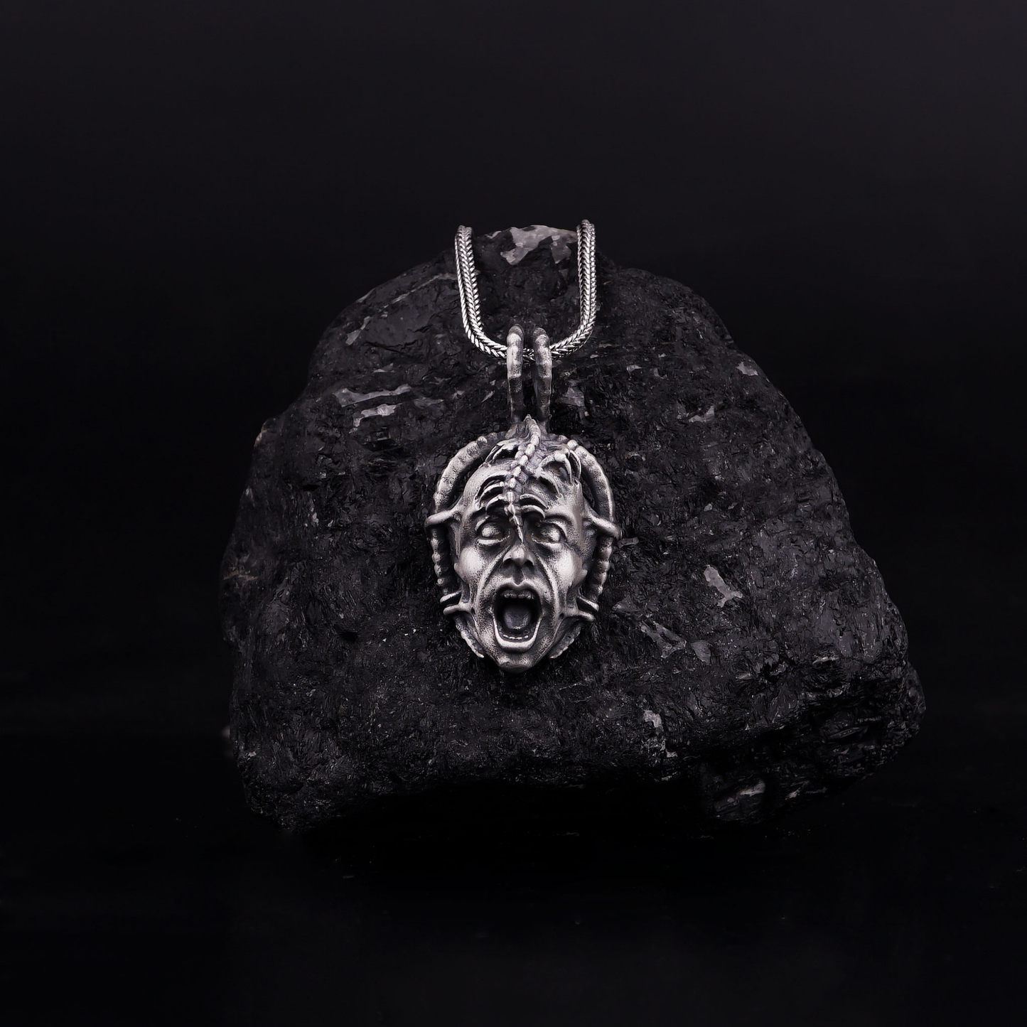 Silver Satanic Necklace