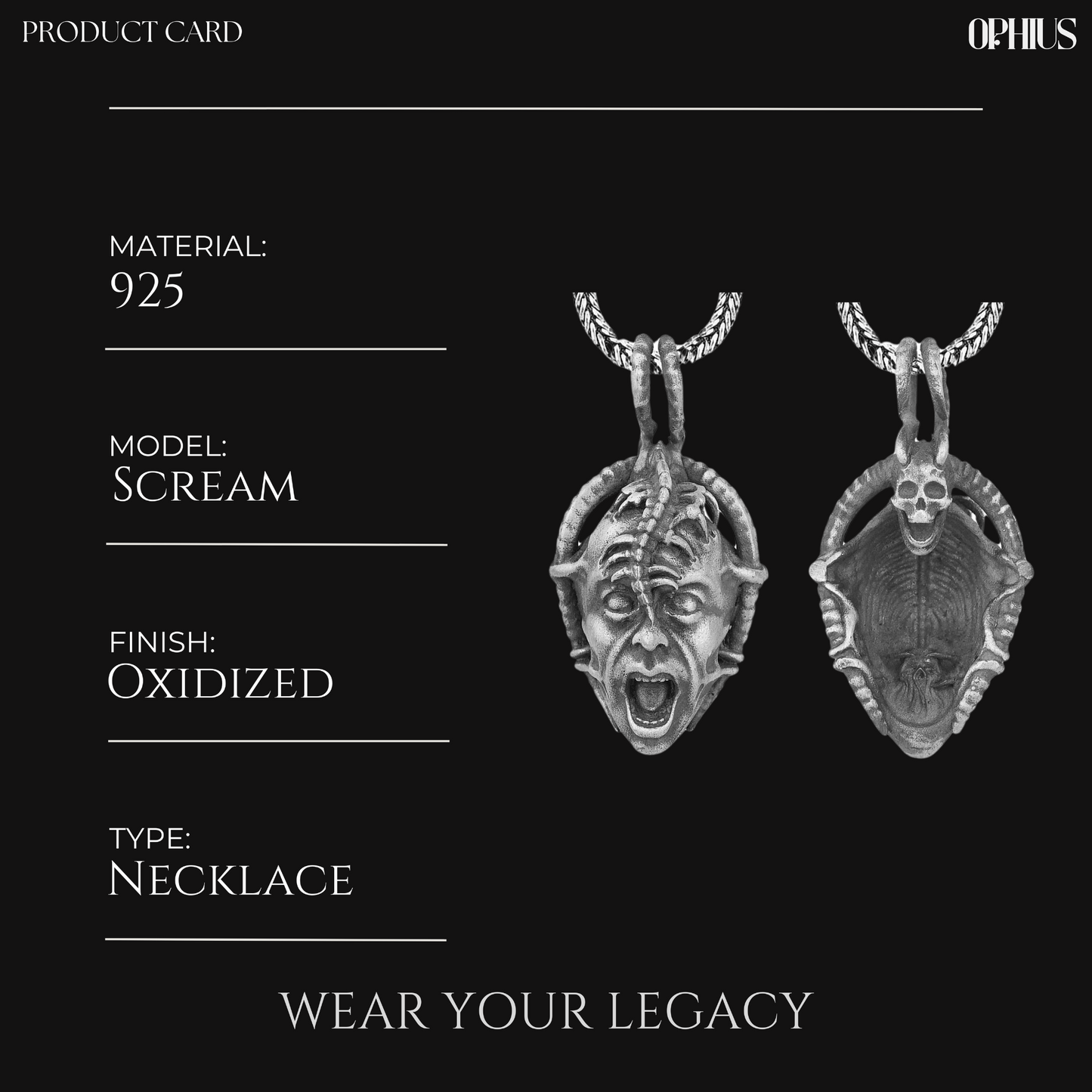 Silver Satanic Necklace
