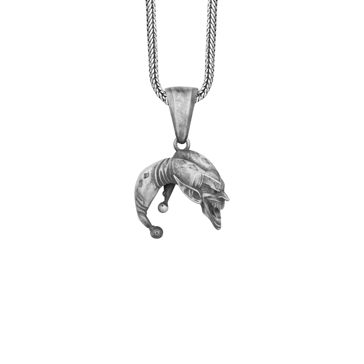 The Joker Necklace in Sterling Silver