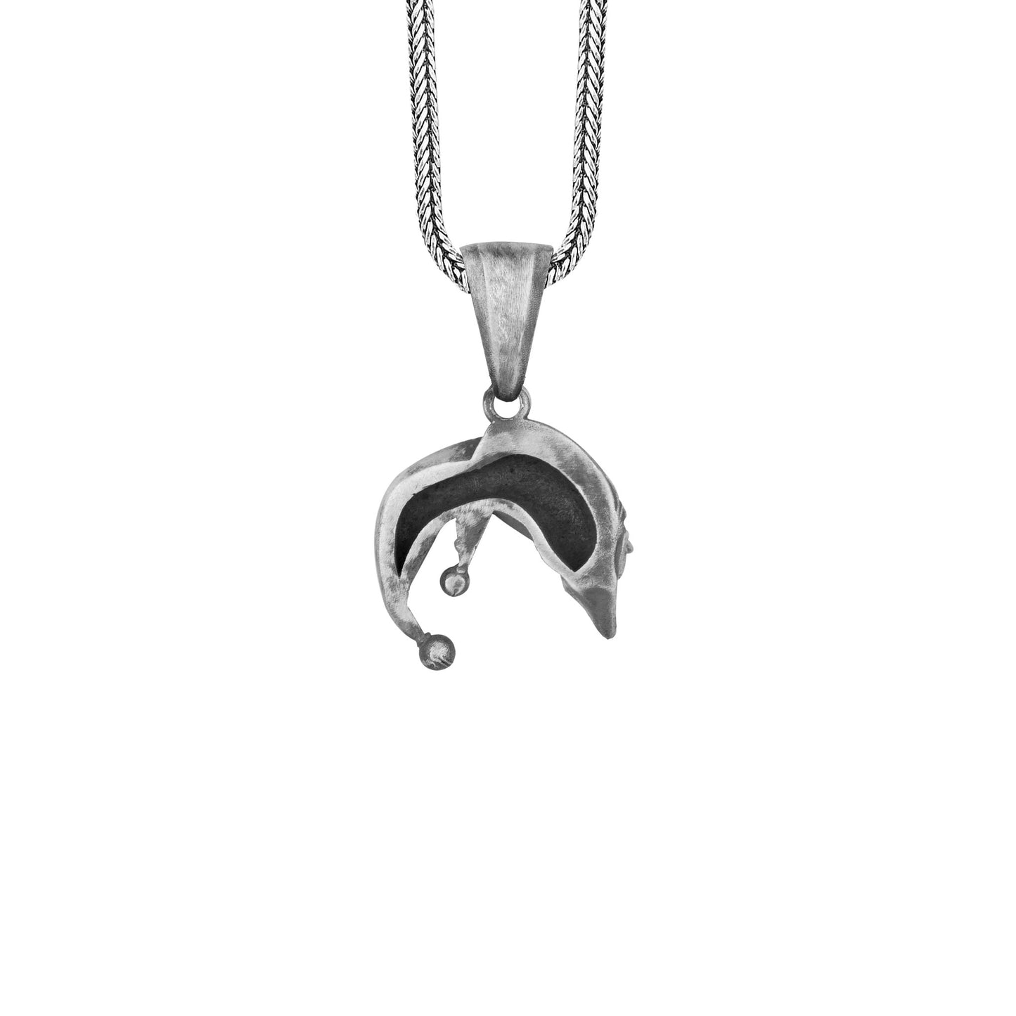 The Joker Necklace in Sterling Silver