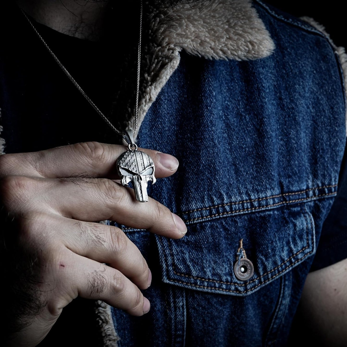 The Punisher Skull Necklace for Men