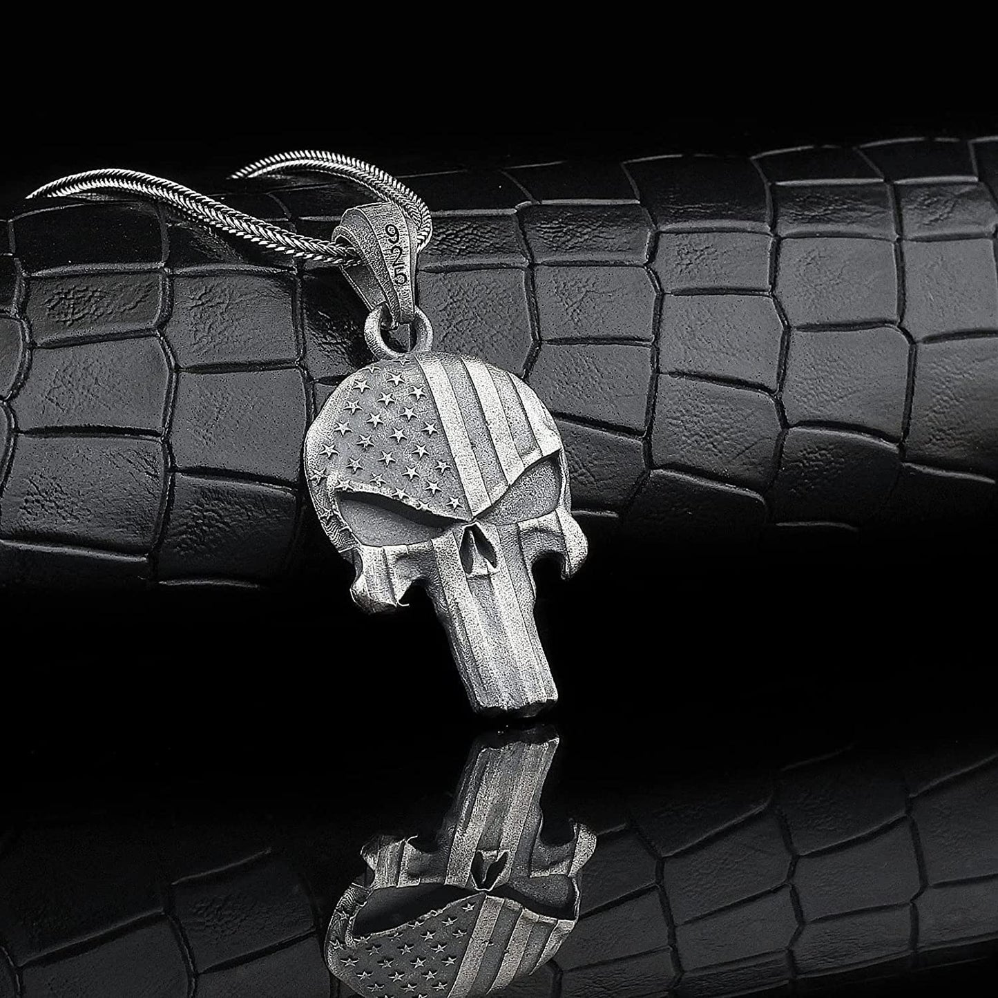 The Punisher Skull Necklace for Men