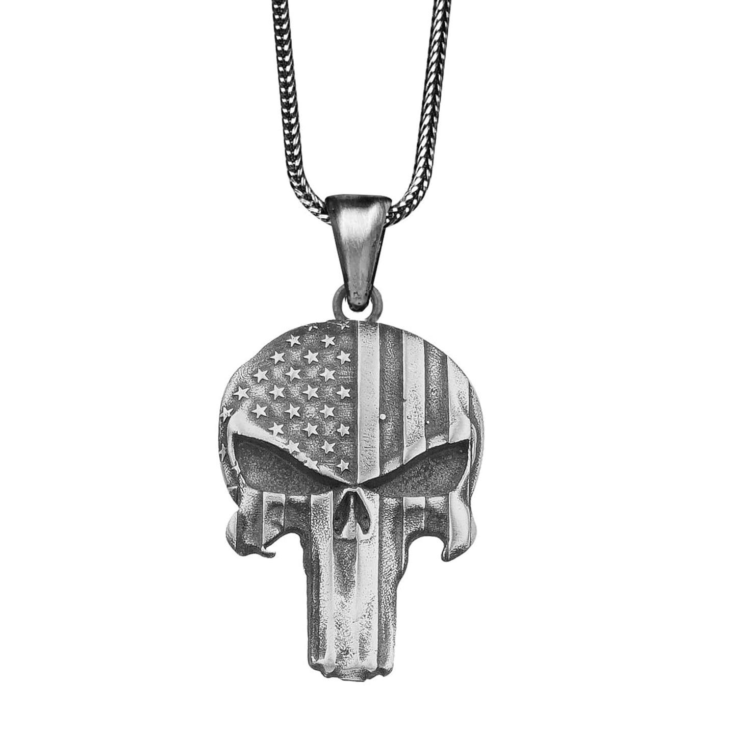 The Punisher Skull Necklace for Men