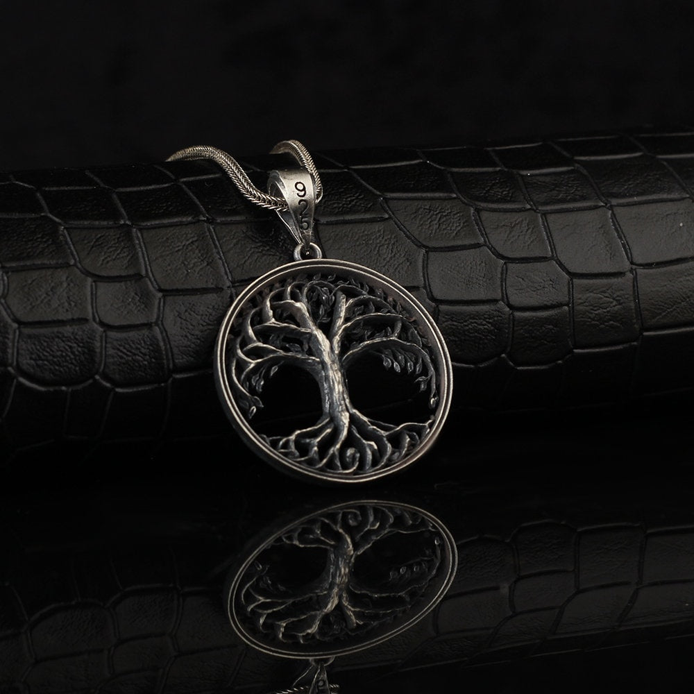 Silver Family Tree of Life Necklace