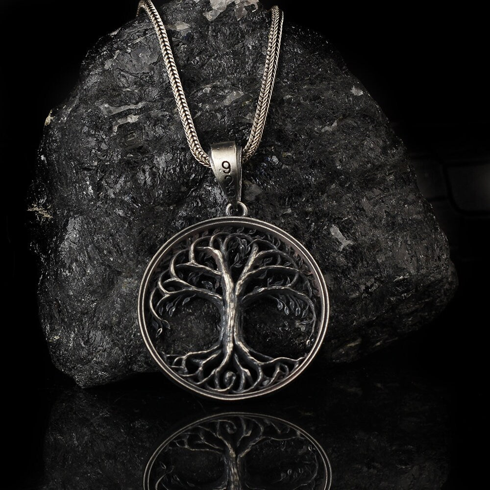 Silver Family Tree of Life Necklace