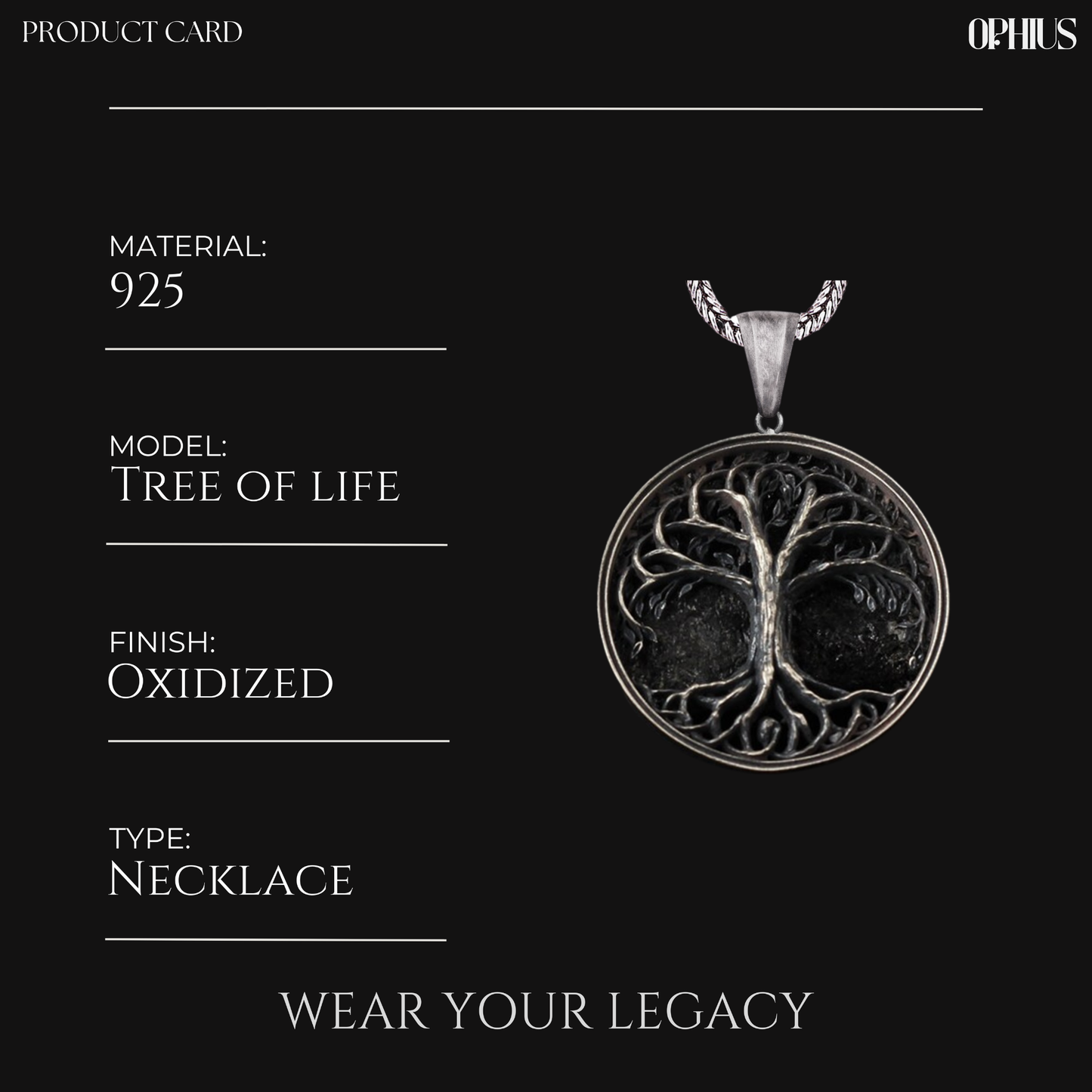Silver Family Tree of Life Necklace