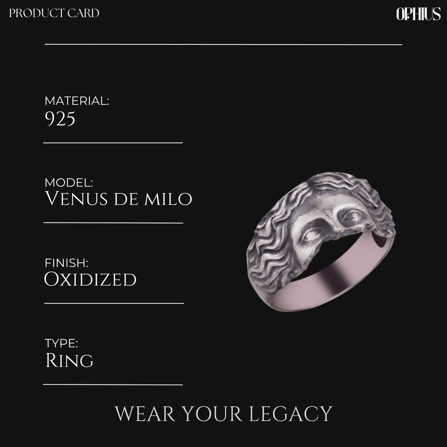 Venus de Milo Silver Ring