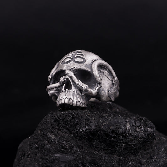 Silver Sigil of Lucifer Ring