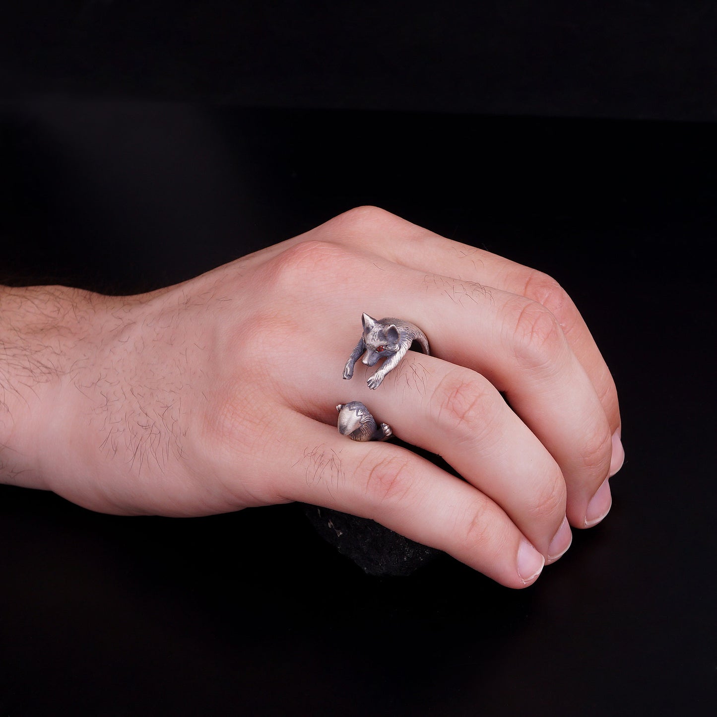 Handmade Fox Ring for Unisex