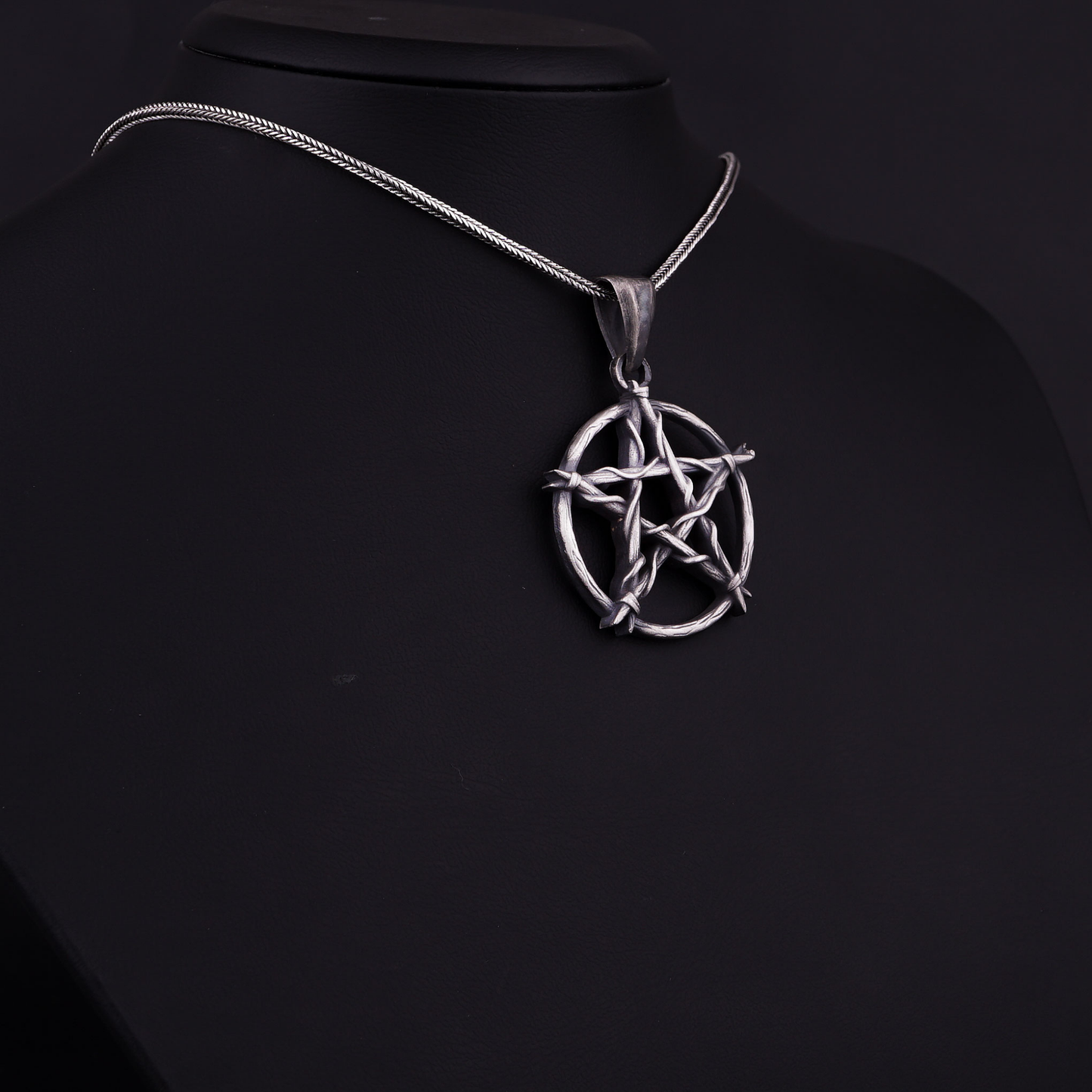 Inverted Pentagram Wiccan Necklace
