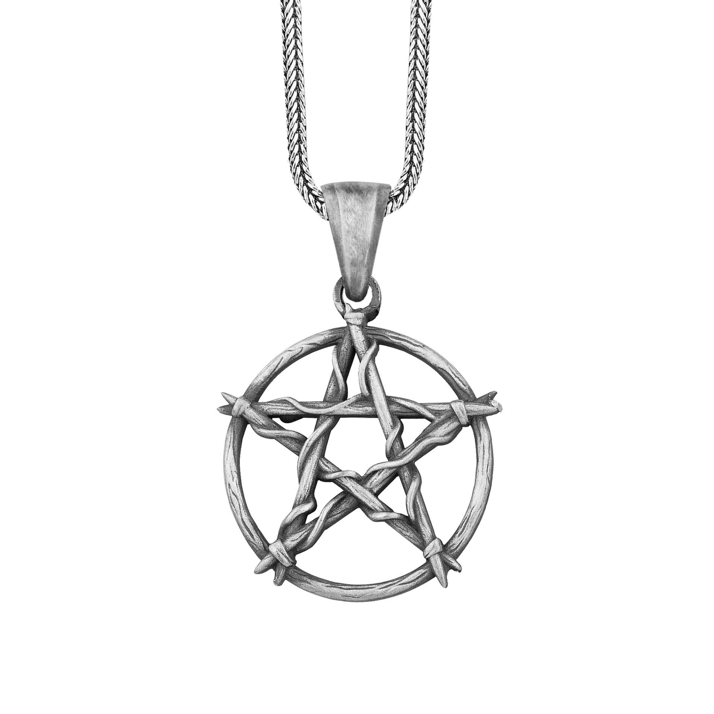 Inverted Pentagram Wiccan Necklace