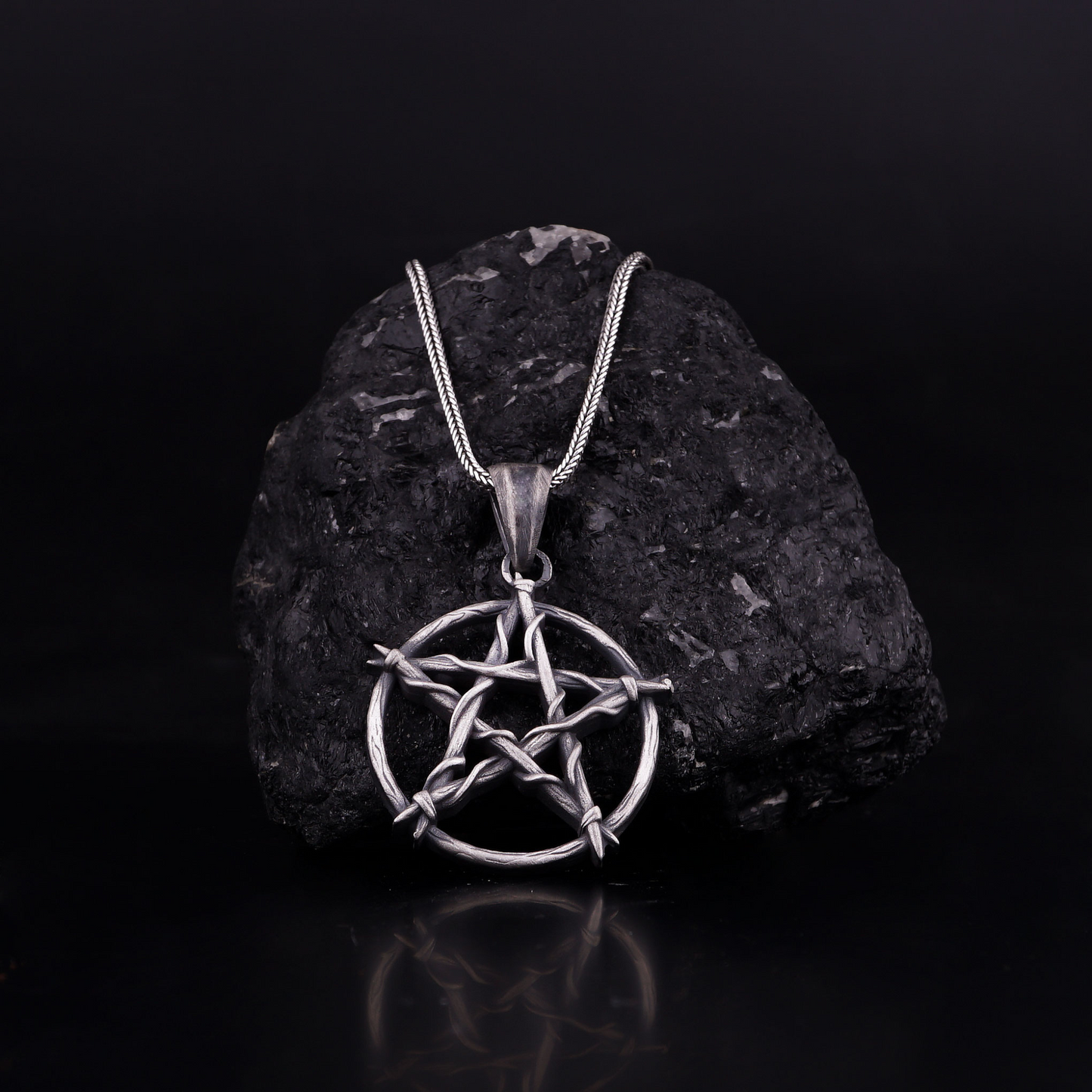 Inverted Pentagram Wiccan Necklace