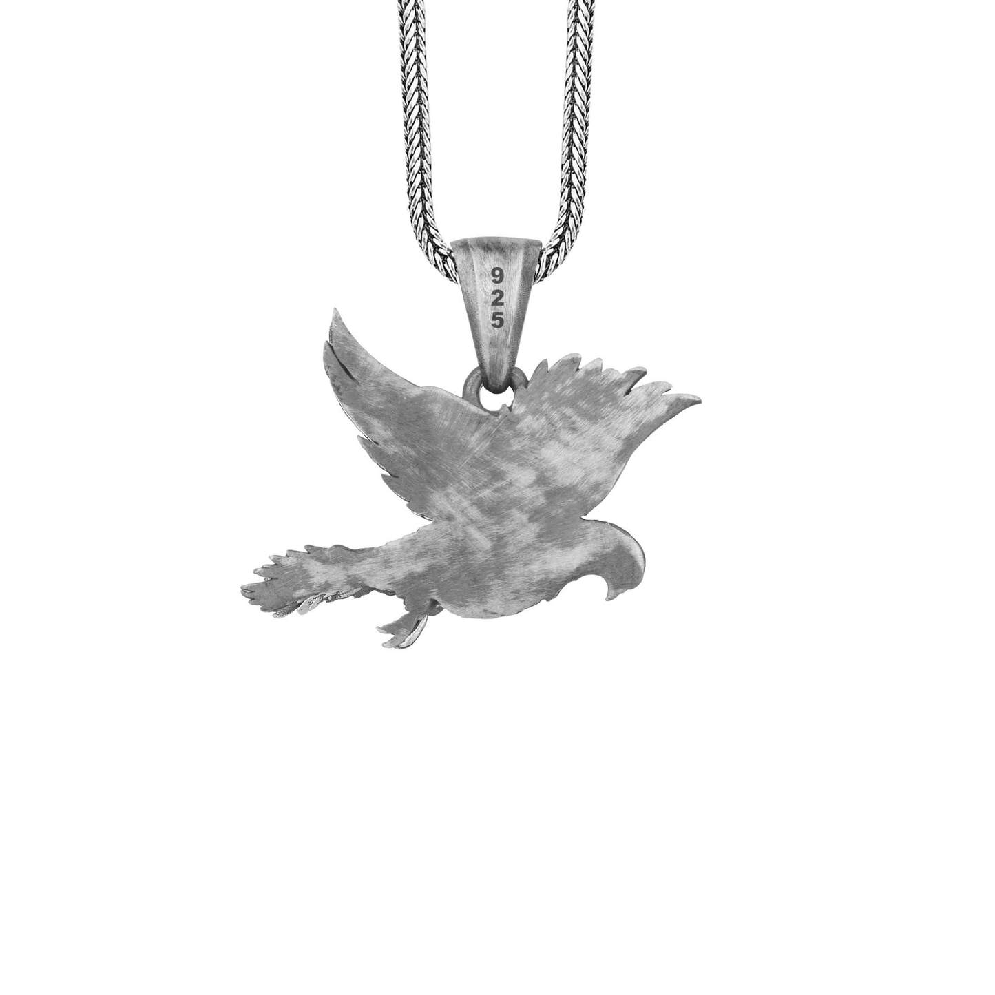 Silver Flying Dove Necklace