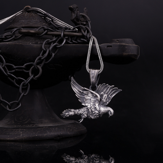Silver Flying Dove Necklace