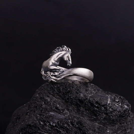 Silver Horse Ring