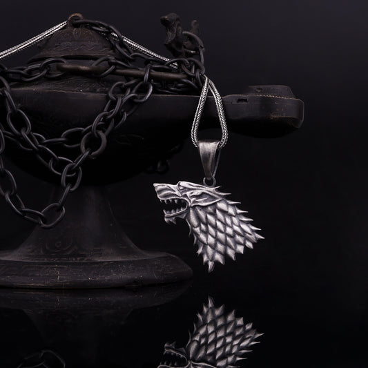 House Stark Direwolf Necklace