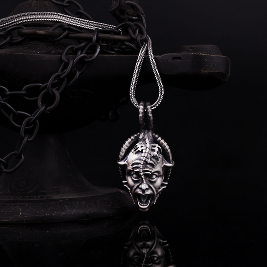 Silver Satanic Necklace