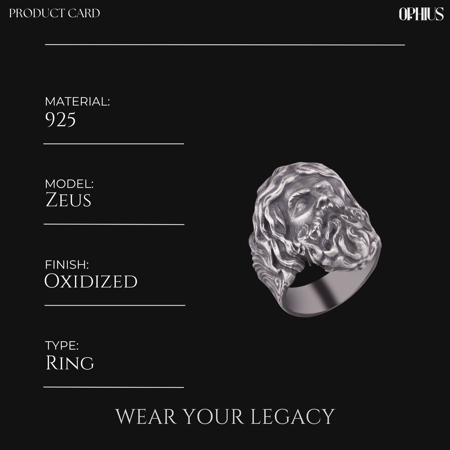 Greek Mythologic Zeus Ring