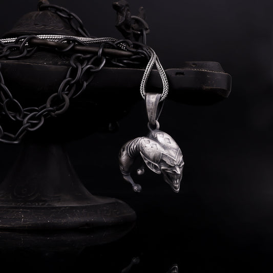 The Joker Necklace in Sterling Silver