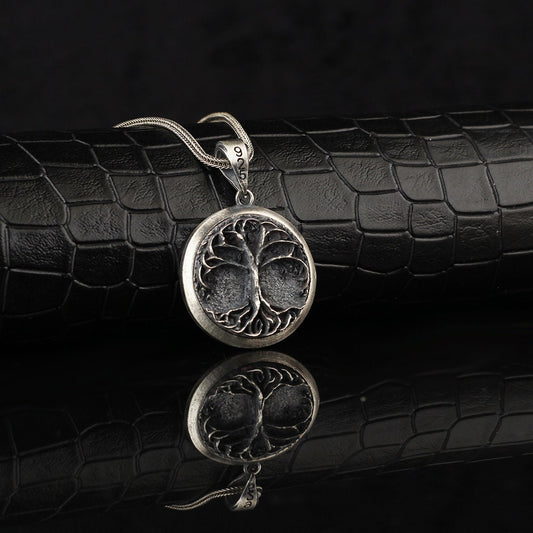 Silver Family Tree of Life Necklace